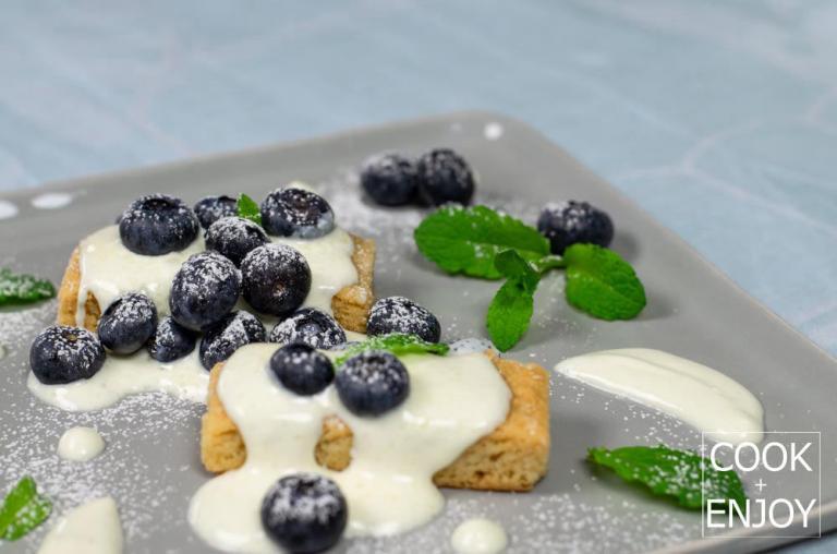 COOK and ENJOY Rezept Shortbread mit gezuckerter creme fraiche