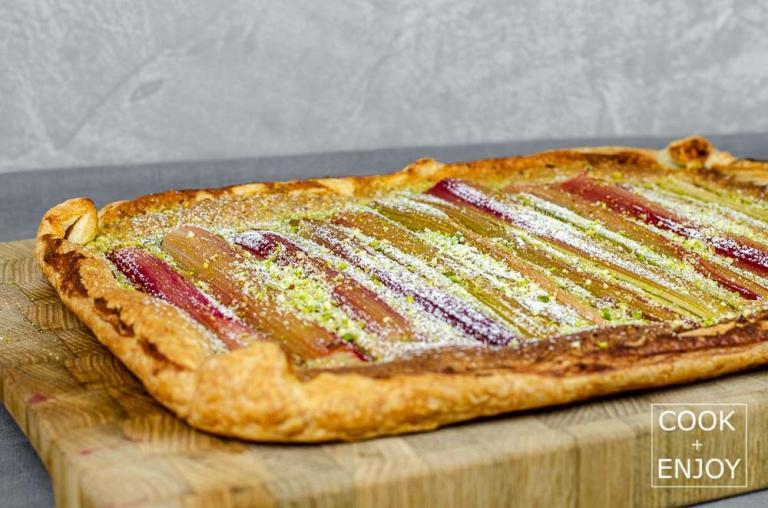 COOK and ENJOY Rezept Rhabarbertarte